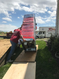 moving fridge