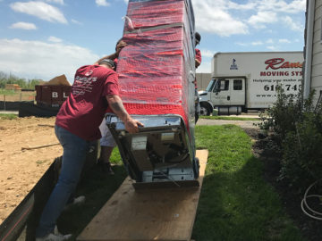 moving fridge