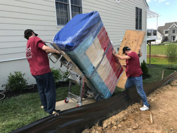 moving fridge