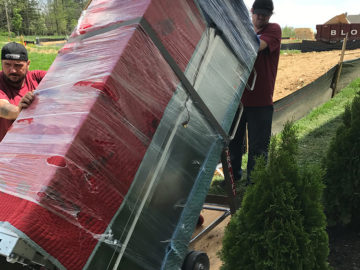 moving fridge