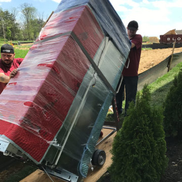 moving fridge