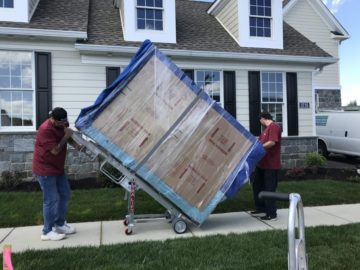 moving wine fridge