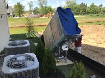 moving wine fridge