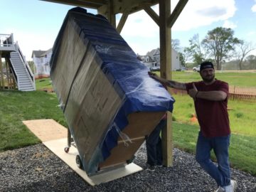 moving wine fridge