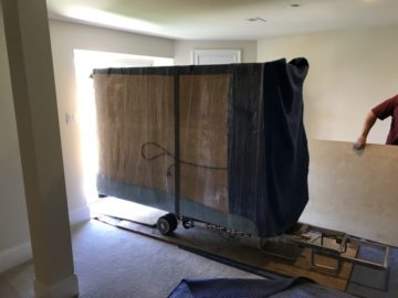 moving wine fridge