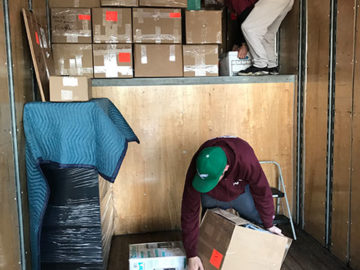 Our team has plenty of experience packing up our moving trucks!