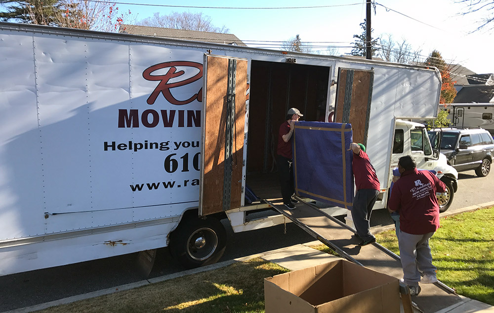 eviction movers and their truck in delaware county