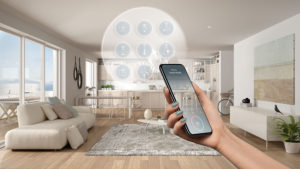 Smart home connected with phone