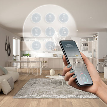 Smart home connected with phone