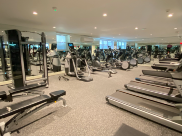 Cardio machines in new gym