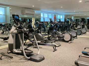 Cardio machines in new gym