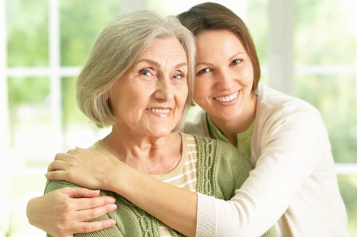 Woman and daughter